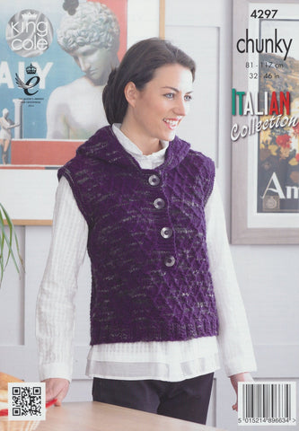 Sweater and Hoody in King Cole Florence Chunky (4297)