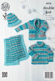 Baby Set in King Cole DK (4310)