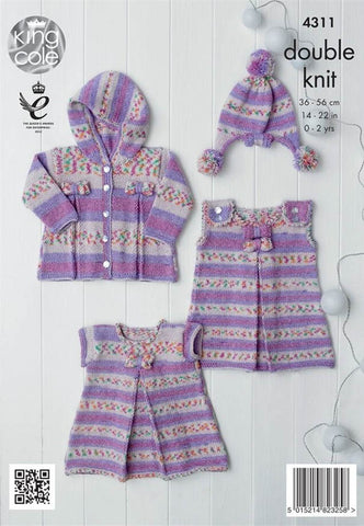 Baby Set in King Cole DK (4311)