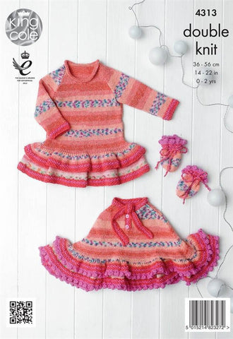 Baby Set in King Cole DK (4313)