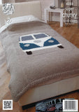 Camper Van Bed Throws in King Cole Super Chunky (4323)