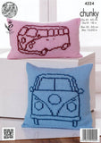 Camper Van Cushions in King Cole Chunky (4324)