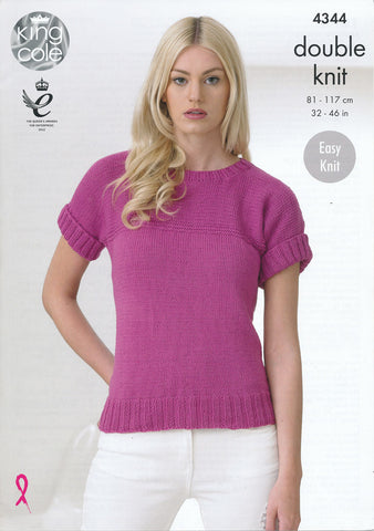 Tops in King Cole Cottonsoft DK (4344)
