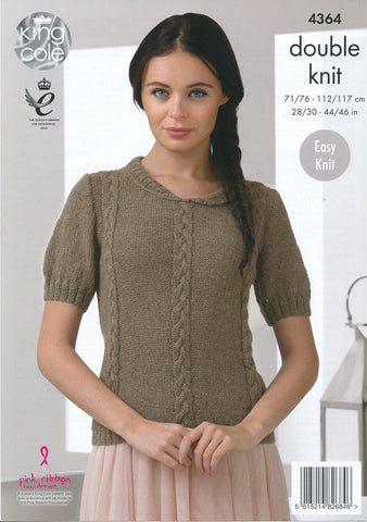 Sweaters in King Cole Baby Alpaca DK (4364)