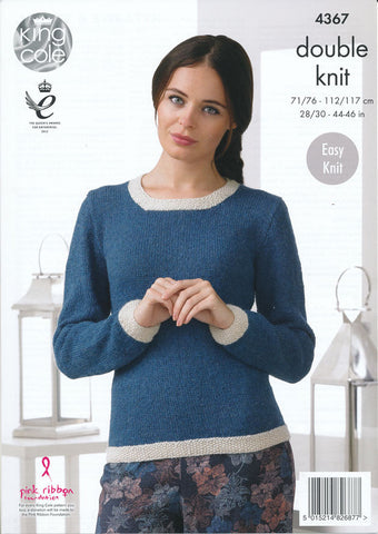 Jacket and Sweater in King Cole Baby Alpaca DK (4367)