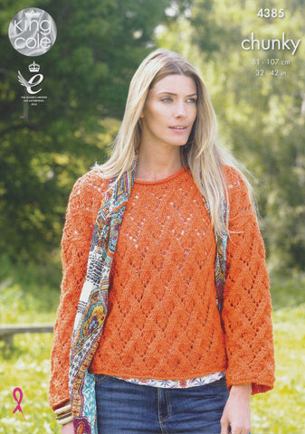 Polo Neck and Sweater in King Cole Chunky Tweed (4385)