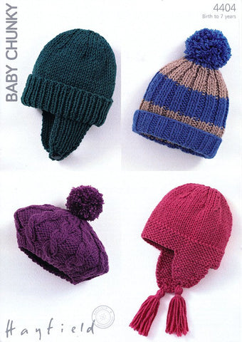 Hats in Hayfield Baby Chunky (4404)