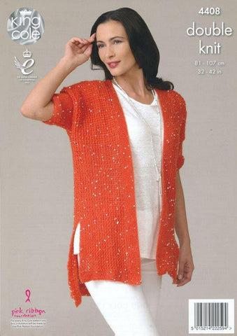 Top and Cardigan in King Cole Galaxy DK (4408)