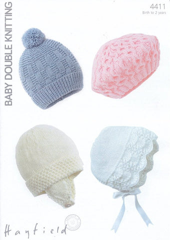 Hats in Hayfield Baby DK (4411)