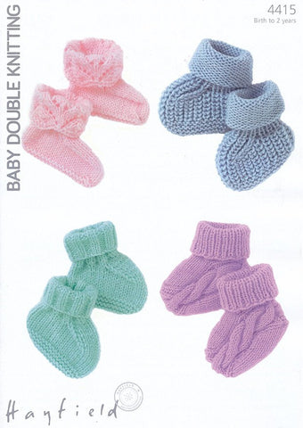 Bootees in Hayfield Baby DK (4415)
