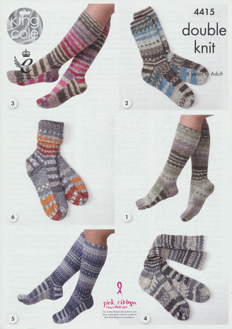 Socks in King Cole Drifter Double Knit (4415)