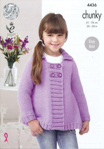 Jackets in King Cole Comfort Chunky (4436)