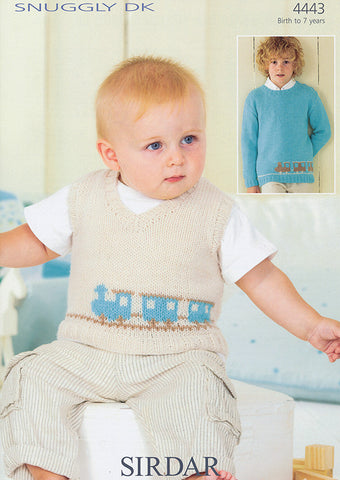 Train Tank & Sweater in Sirdar Snuggly DK (4443)