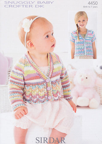 Cardigans in Sirdar Snuggly Baby Crofter DK (4450)