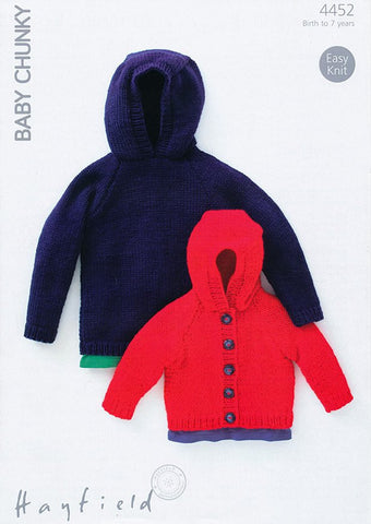 Sweater & Jacket In Hayfield Baby Chunky (4452)