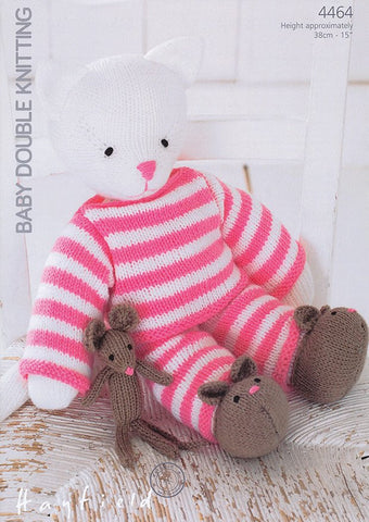 Kitty In Pyjamas in Hayfield Baby DK (4464)