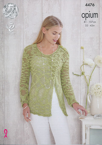 Sweaters in King Cole Opium (4476)