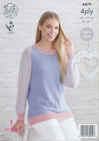 Polo Shirt and Sweater in King Cole Bamboo Cotton 4 Ply (4479)