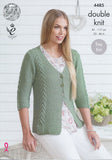 Cardigan and Sweater in King Cole Bamboo Cotton DK (4485)