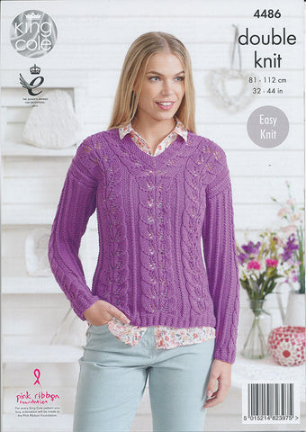 Sweater and Top in King Cole Bamboo Cotton DK (4486)