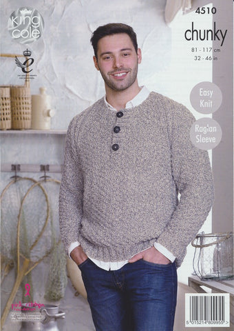 Sweaters and Cowl in King Cole Authentic Chunky (4510)