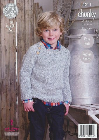 Tunic and Sweater in King Cole Authentic Chunky (4511)