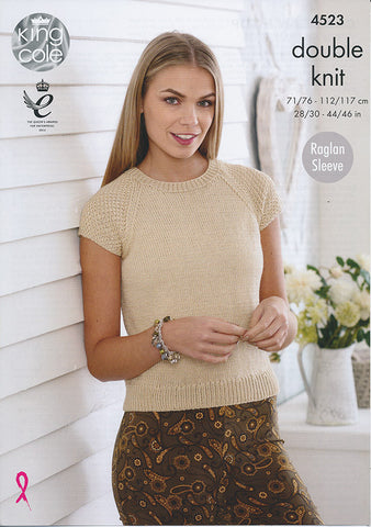 Cardigan and Top in King Cole Smooth DK (4523)