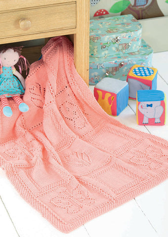 Butterfly and Motif Flower Blanket in Sirdar Snuggly DK (4528) - Digital Version