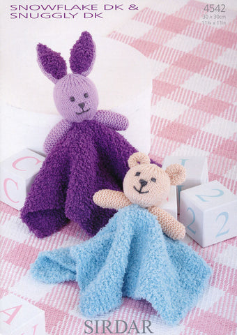 Comforters in Sirdar Snuggly Snowflake DK and Snuggly DK (4542)