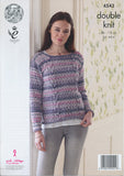 Cardigan and Sweater in King Cole Drifter (4543)