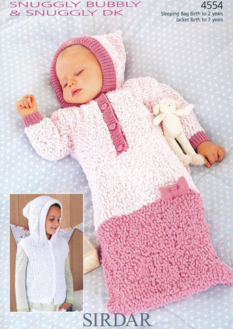 Sleeping Bag and Jacket in Sirdar Snuggly Bubbly and Snuggly DK (4554)