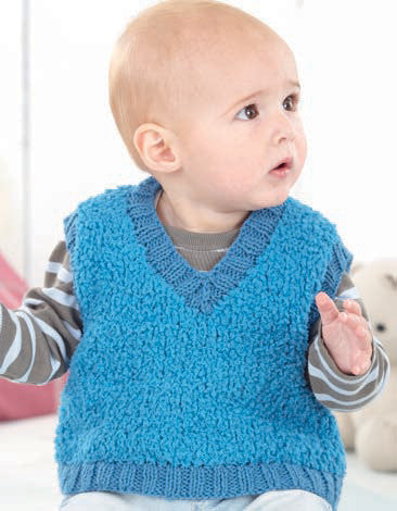 Boys V Neck Tank and Sweater in Sirdar Snowflake Chunky and Snuggly DK (4559) - Digital Version