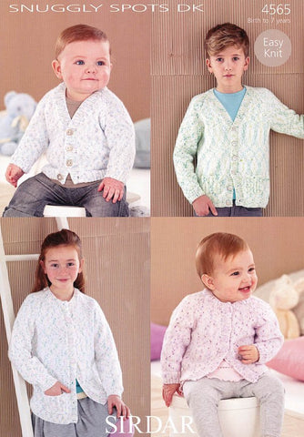 Cardigans in Sirdar Snuggly Spots DK (4565)