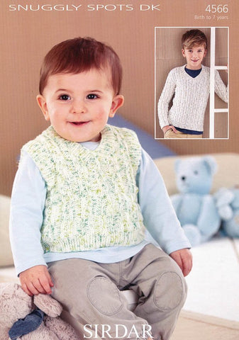 Sweater and Tank Top in Sirdar Snuggly Spots DK (4566)