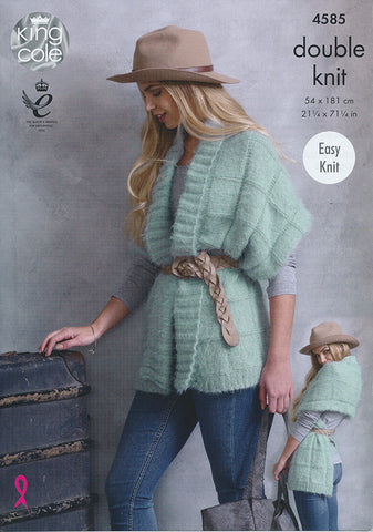 Wrap Ponchos in King Cole Embrace DK (4585)