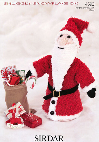 Father Christmas Toy in Sirdar Snuggly Snowflake DK (4593)