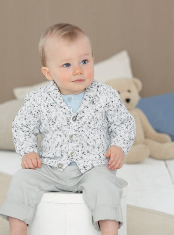 Baby Boy's Cardigans in Sirdar Snuggly Spots (4603)