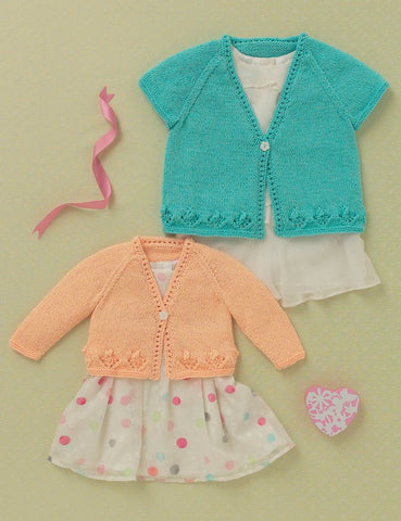 Babies and Girls Cardigans in Hayfield Baby Sparkle (4612)