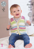 Cardigans and Waistcoat in King Cole Comfort and Comfort Prints DK (4622)