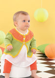 Babies and Girls Round Neck Cardigans in Sirdar Snuggly Baby Bamboo DK (4624)
