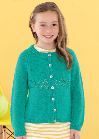 Babies and Girls Cardigans in Sirdar Snuggly Baby Bamboo DK (4626)