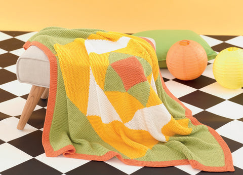 Cable and Colourblock Blankets in Sirdar Snuggly Baby Bamboo DK (4629)