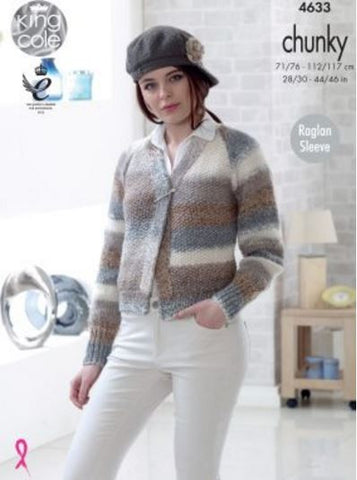 Cardigan and Sweater in King Cole Cotswold Chunky (4633)