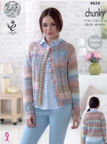 Sweater and Cardigan in King Cole Cotswold Chunky (4634)