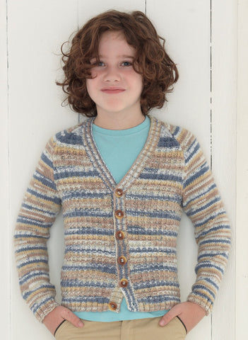 Babies and Boys Cardigans in Sirdar Snuggly Baby Crofter DK (4634)