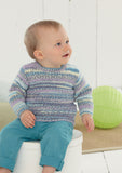 Babies and Boys Sweaters in Sirdar Snuggly Baby Crofter DK (4636)