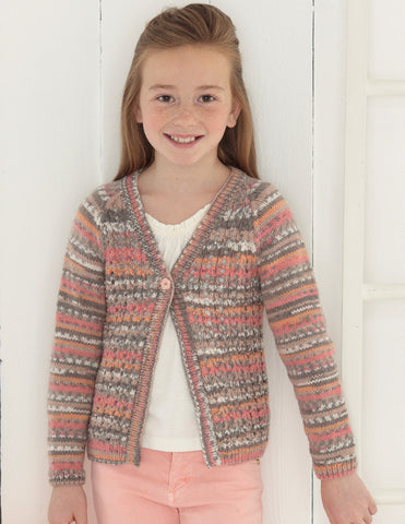 Babies and Girls Cardigans in Sirdar Snuggly Baby Crofter DK (4637)