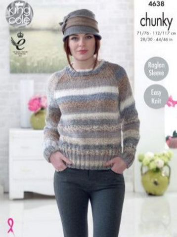 Sweaters in King Cole Cotswold Chunky (4638)