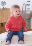 Cardigans and Sweater in King Cole Comfort Aran (4644)