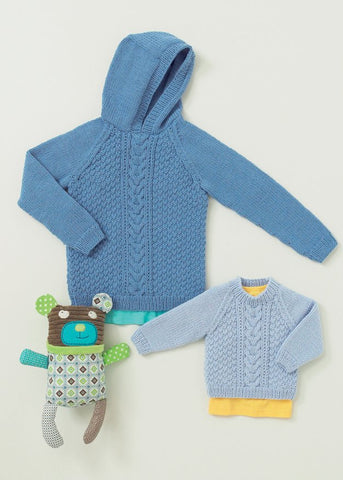 Babies and Childrens Cable Sweaters in Hayfield Baby Aran (4647)